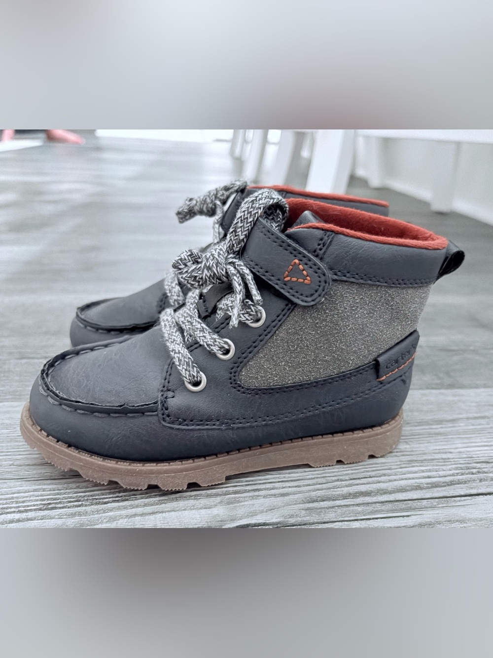 Carter’s Black High-Top Sneakers Boots.
Boys size 10. NWOT